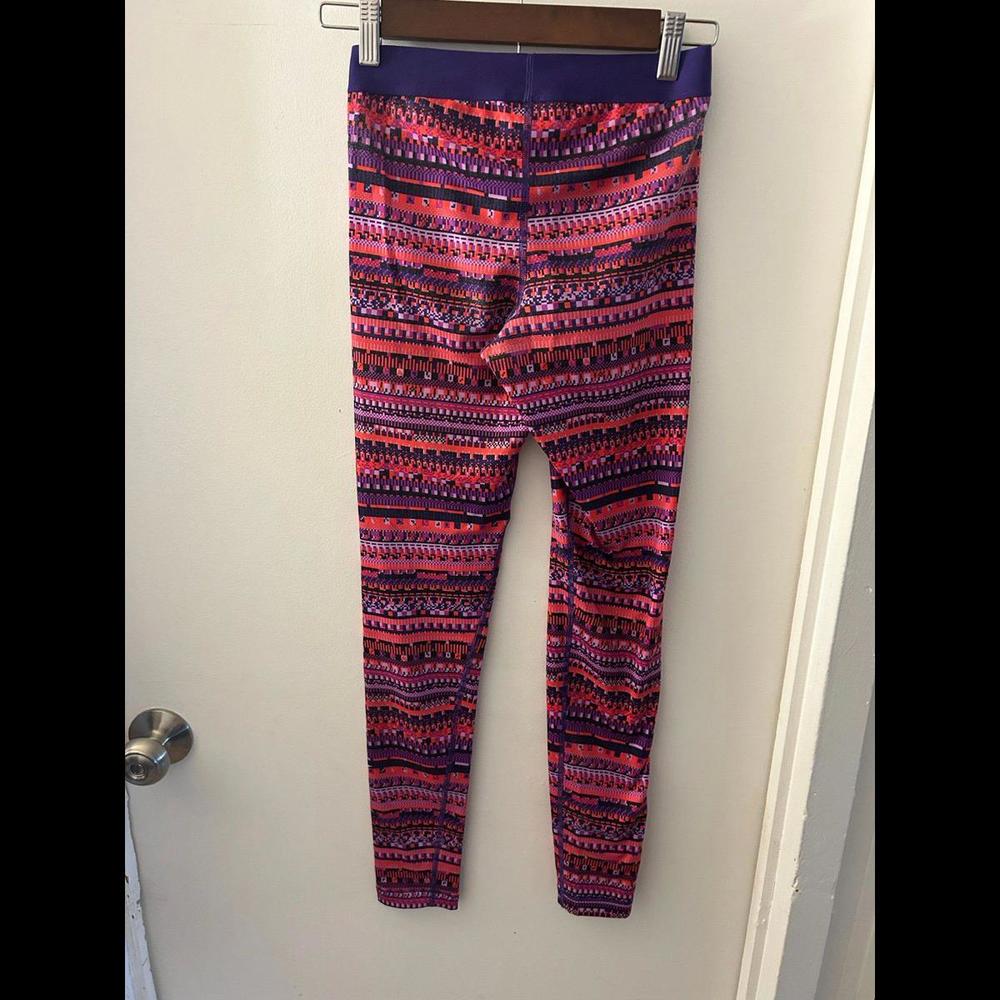 Nike Pro Dri-Fit Pink and Purple Patterned Leggings - Picture 2 of 5